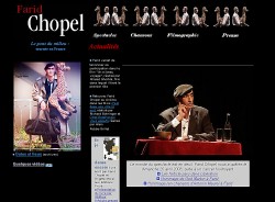 Site internet de Farid Chopel